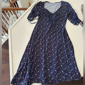 Dark purple floral dress